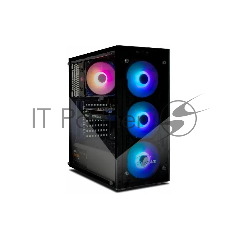 Корпус ATX Eurocase A01 без БП 3 ARGB black