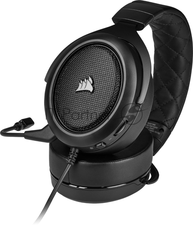 Наушники с микрофоном Corsair HS50 Pro Stereo черный матовый 1.8м накладные оголовье (CA-9011216-EU)