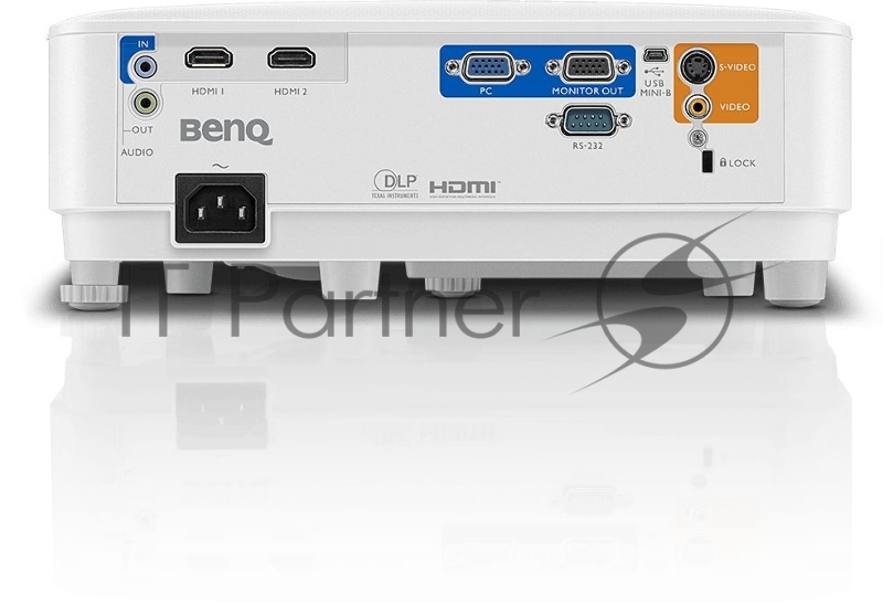 Проектор BenQ MW550 DLP, 1280x800, 3600 AL, 20000:1, 16:10, 1.1X, TR 1.55~1.7, HDMIx2, VGA, White, 2