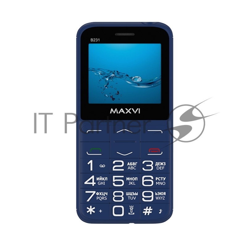 Мобильный телефон Maxvi B231 blue
