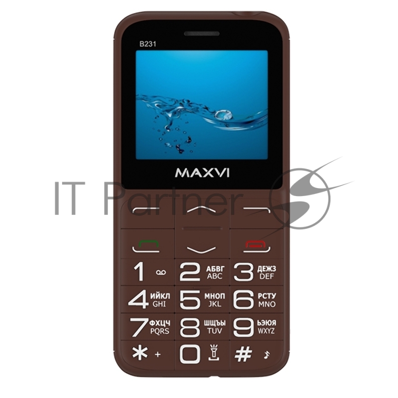 Мобильный телефон Maxvi B231 brown