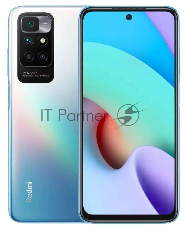 Смартфон Xiaomi Redmi 10 2022 64Gb 4Gb синее море 3G 4G 2Sim 6.5 1080x2400 Android 11 50Mpix 802.11 a/b/g/n/ac/ax NFC GPS