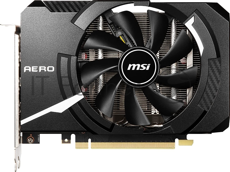 Видеокарта MSI PCI-E 4.0 RTX 3050 AERO ITX 8G OCV2 NVIDIA GeForce RTX 3050 8192Mb 128 GDDR6 1807/14000 HDMIx1 DPx3 HDCP Ret