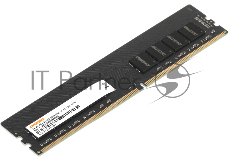 Память DDR4 32Gb 2666MHz Digma DGMAD42666032S RTL PC4-21300 CL19 DIMM 288-pin 1.2В single rank Ret