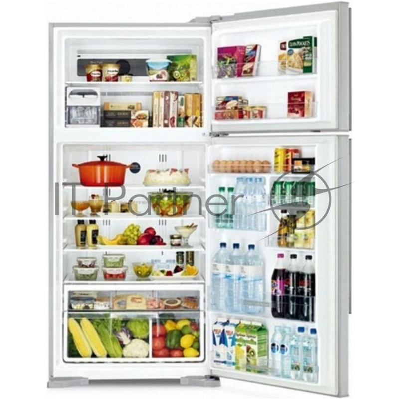 Холодильник Hitachi R-VG660PUC7-1 GPW белое стекло (двухкамерный)