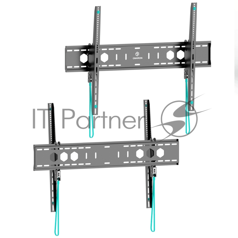 Кронштейн для телевизора Onkron UT12 черный 60-110 макс.120кг настенный наклон