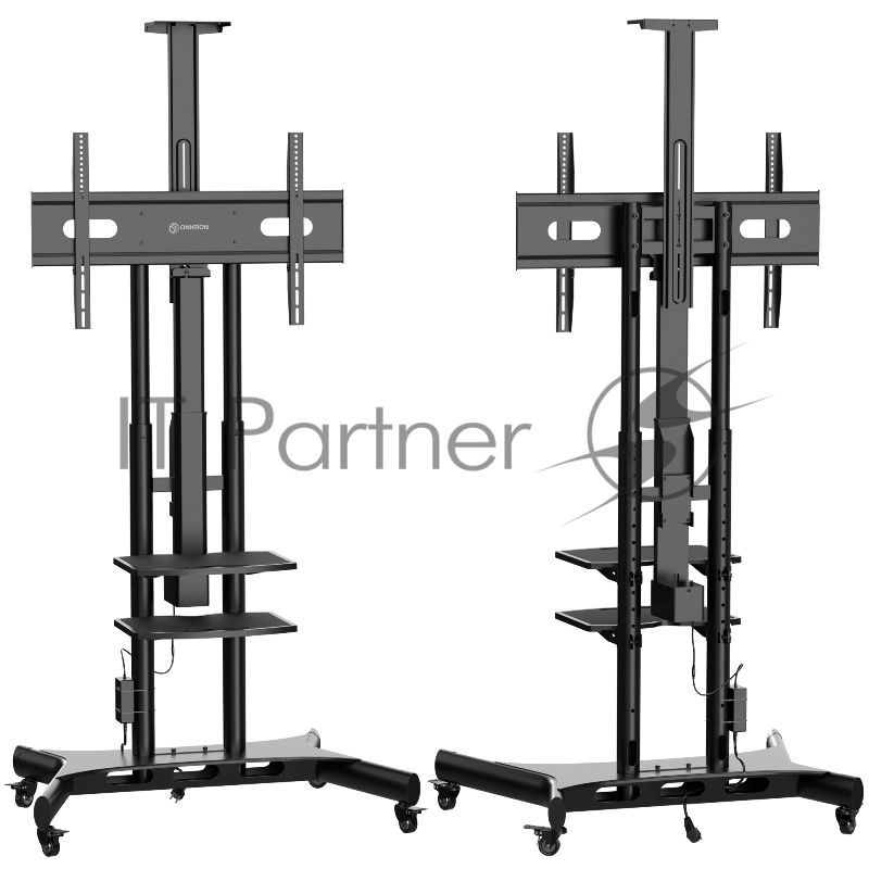 Подставка для телевизора Onkron TS1881 Elift черный 50-86 макс.45кг напольный наклон