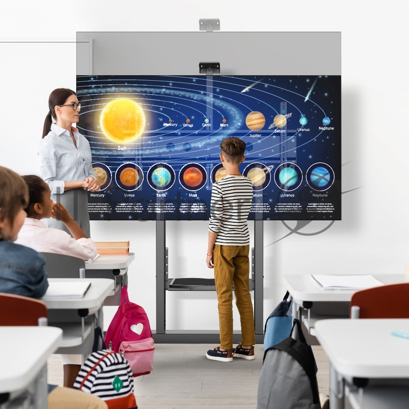 Стойка для телевизора Onkron TS1991 черный 50-100 макс.10кг напольный наклон