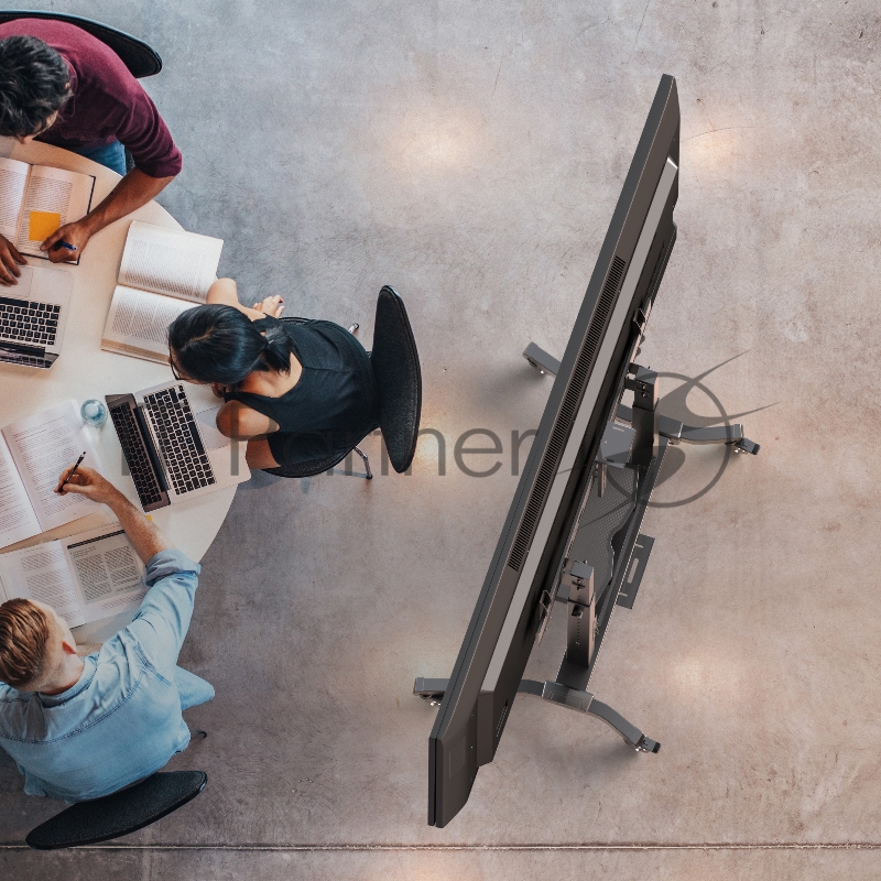 Стойка для телевизора Onkron TS1991 черный 50-100 макс.10кг напольный наклон