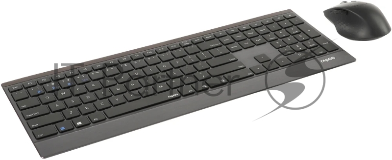 Клавиатура + мышь Rapoo 9500M клав:черный мышь:черный USB беспроводная Bluetooth/Радио slim (18892)