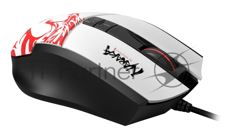 Мышь A4Tech Bloody L65 Max белый/рисунок оптическая (12000dpi) USB (6but)