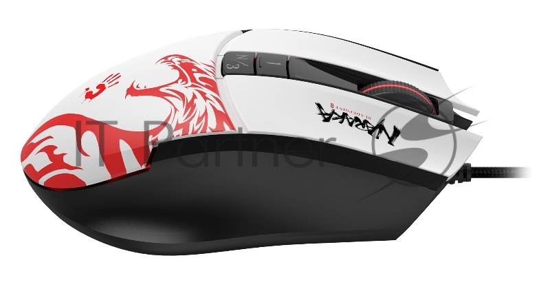 Мышь A4Tech Bloody L65 Max белый/рисунок оптическая (12000dpi) USB (6but)