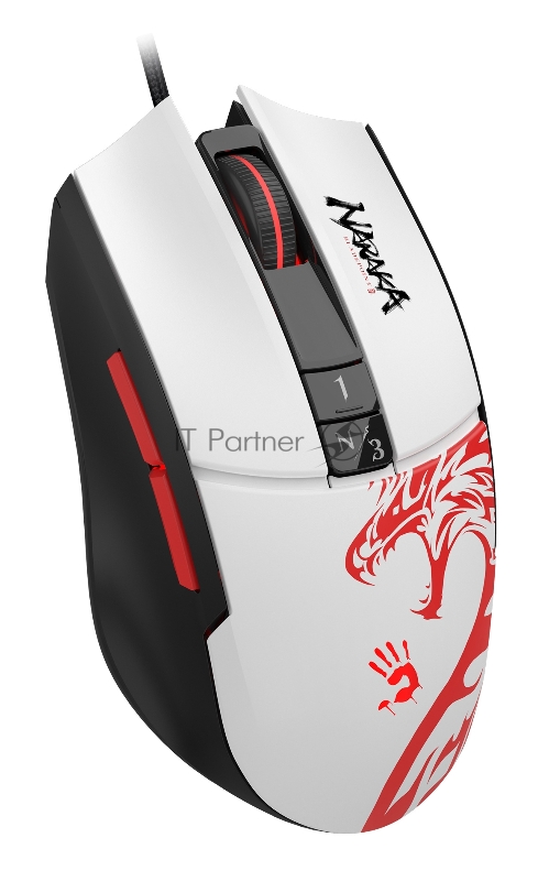 Мышь A4Tech Bloody L65 Max белый/рисунок оптическая (12000dpi) USB (6but)