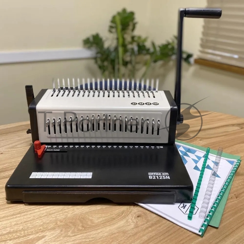 Переплетчик Office Kit B2125N A4/перф.23л.сшив/макс.500л./пл (4.5-51мм)