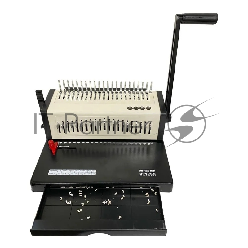 Переплетчик Office Kit B2125N A4/перф.23л.сшив/макс.500л./пл (4.5-51мм)