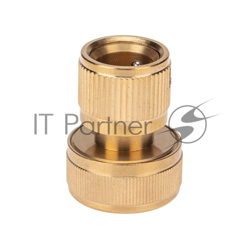 Коннектор латунный, быстросъемный, для шланга 3/4 Четыре Сезона