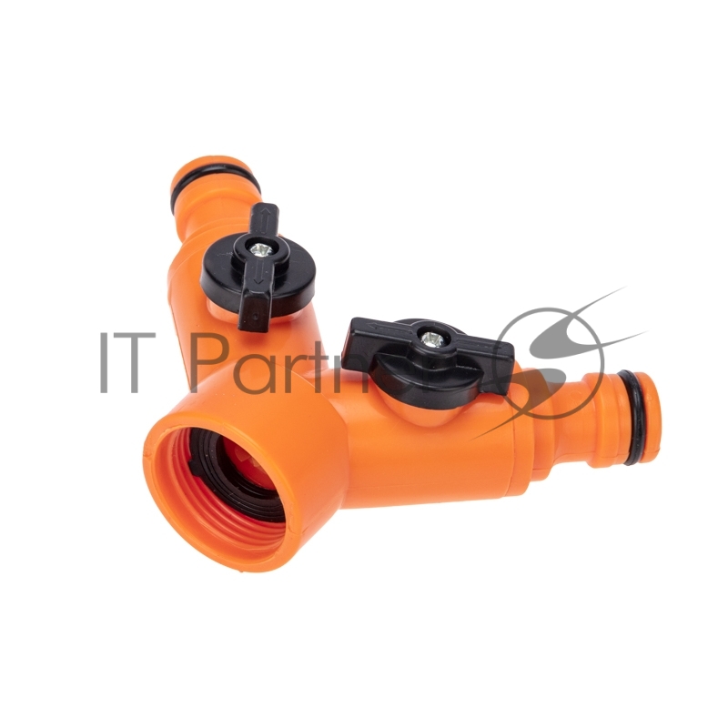 Разветвитель 2-х канальный на кран 3/4-1/2 дюйма Четыре Сезона