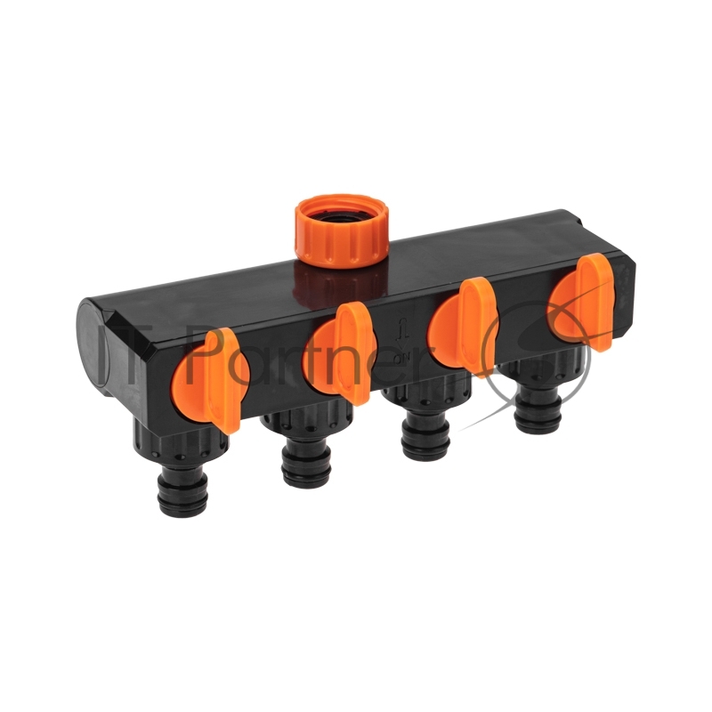 Разветвитель для шланга на 4 канала 1/2, 3/4 Четыре Сезона