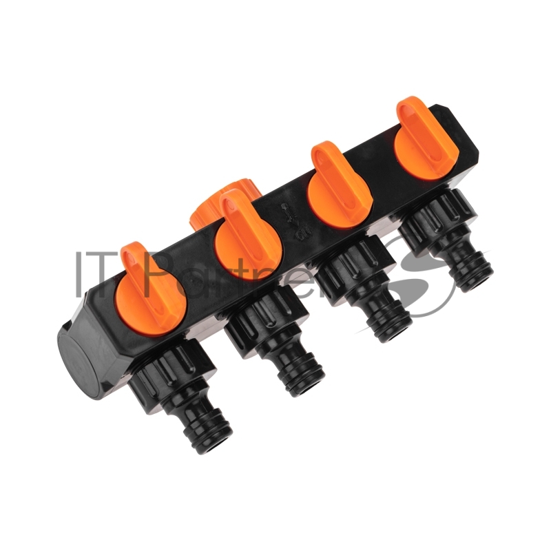 Разветвитель для шланга на 4 канала 1/2, 3/4 Четыре Сезона