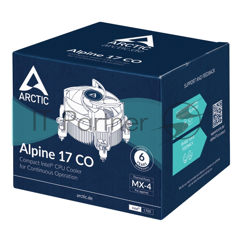 Вентилятор для процессора Arctic Alpine 17 CO socket Intel 1700 (ACALP00041A)