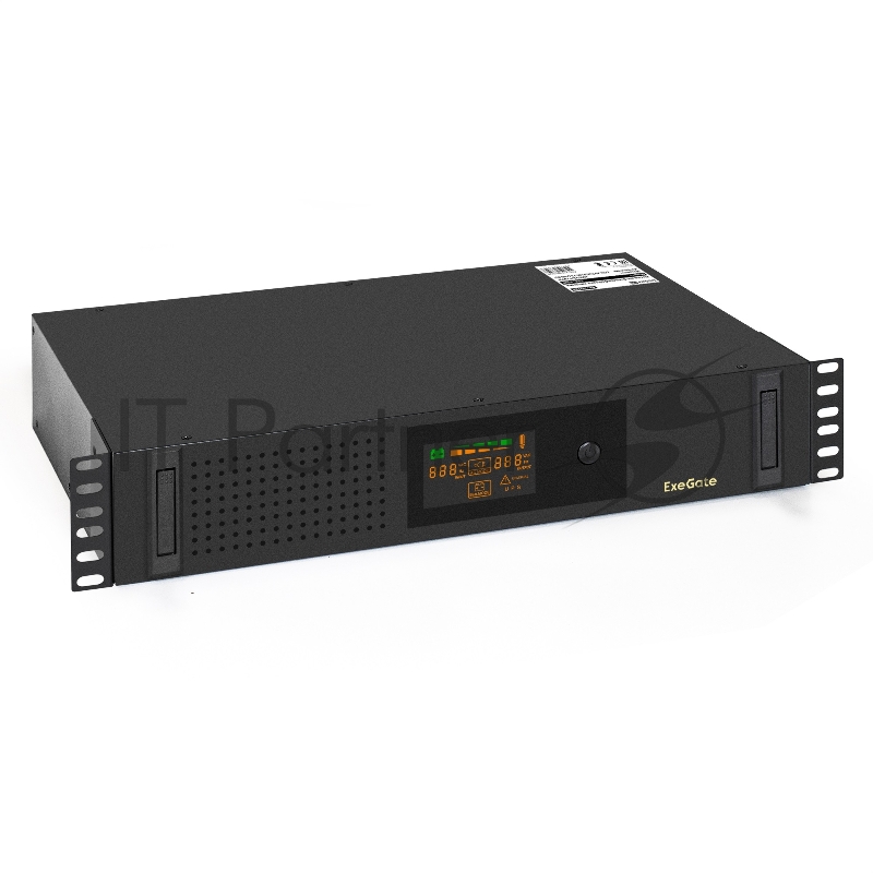 ИБП ExeGate ServerRM UNL-2000.LCD.AVR.2SH.3C13.USB. <2000VA/1200W, Color LCD, AVR, 2*Schuko+3*C13, USB, 2U, установка в стойку, Black>