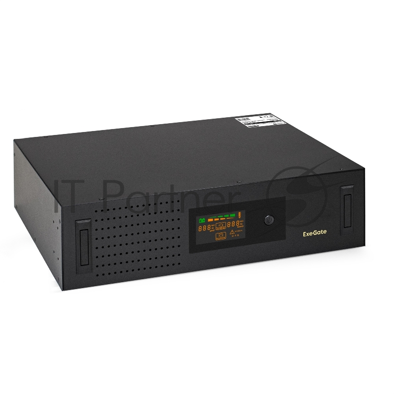 ИБП ExeGate ServerRM UNL-3000.LCD.AVR.2SH.3C13.USB. <3000VA/1800W, Color LCD, AVR, 2*Schuko+3*C13, USB, 3U, установка в стойку, Black>