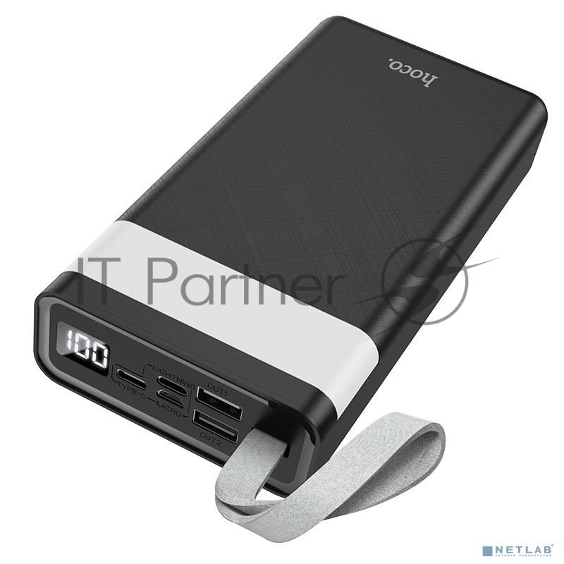 Портативный аккумулятор Hoco J73 30000mAh, 2A, черный (39414)