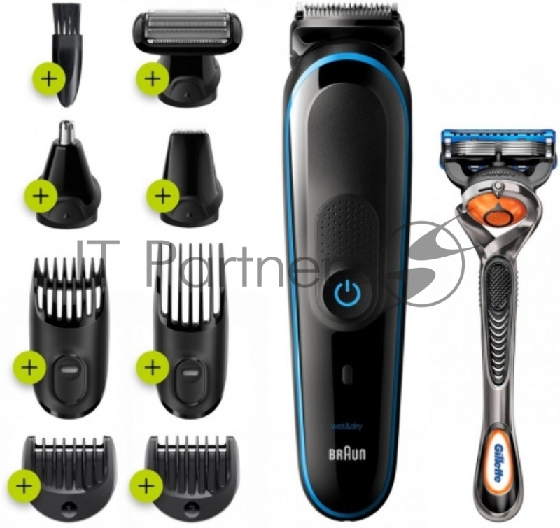 Триммер BRAUN MGK 5380+GIL FUS PrGl Fib Бр+2кас