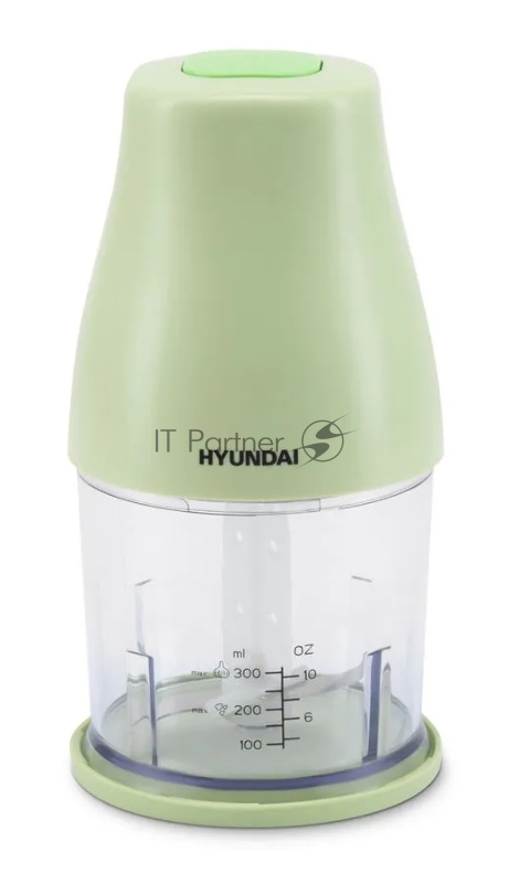 Измельчитель электрический Hyundai HYC-P3108 0.8л. 350Вт черный/зеленый