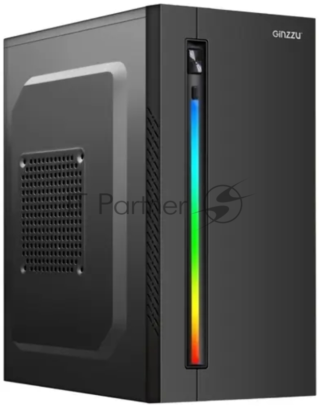 Корпус Ginzzu B350 2*USB 2.0,AU RGB