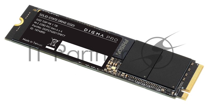Накопитель SSD Digma PCI-E 4.0 x4 1Tb DGPST4001TP8T7 Pro Top P8 M.2 2280