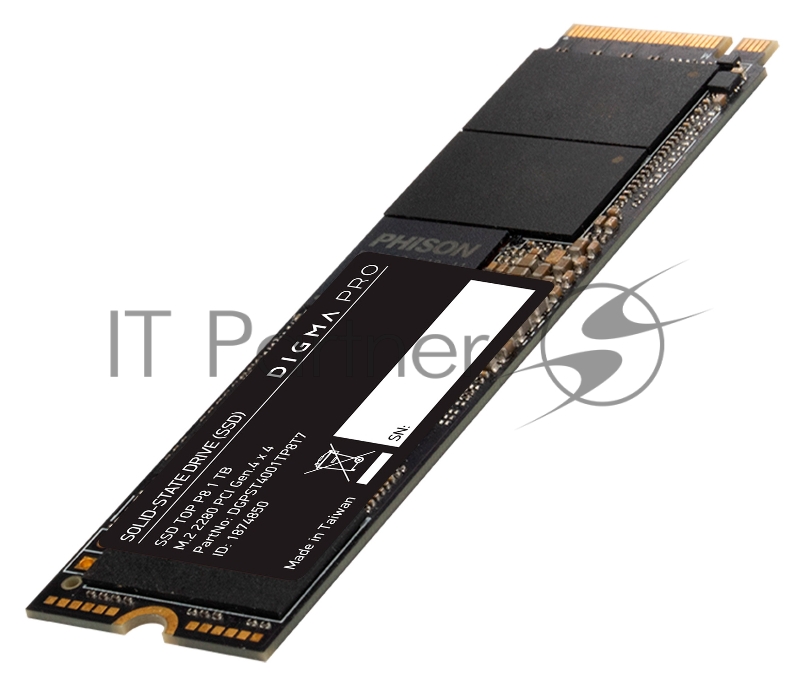Накопитель SSD Digma PCI-E 4.0 x4 1Tb DGPST4001TP8T7 Pro Top P8 M.2 2280