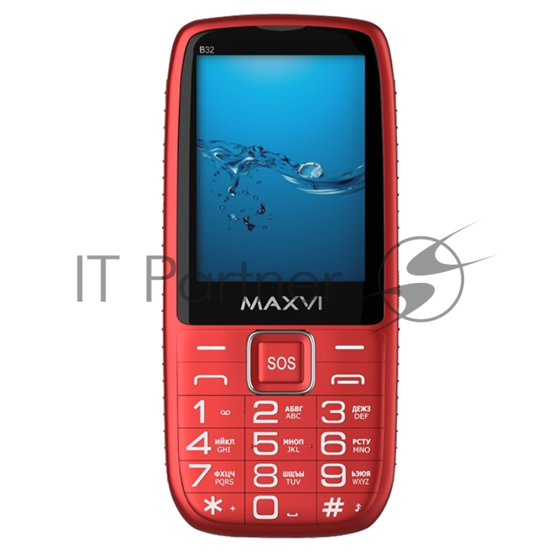 Мобильный телефон Maxvi B32 red