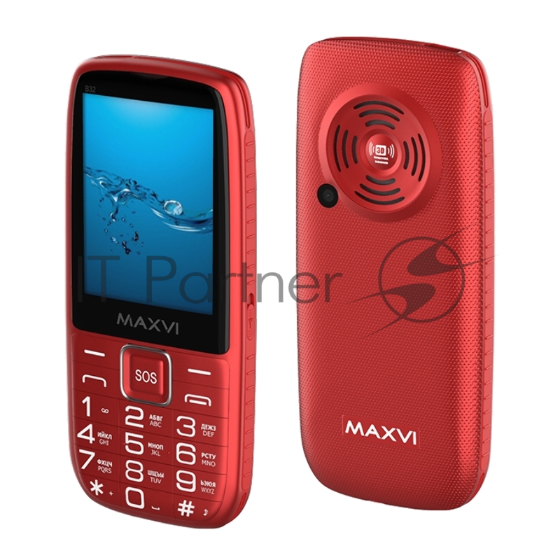 Мобильный телефон Maxvi B32 red