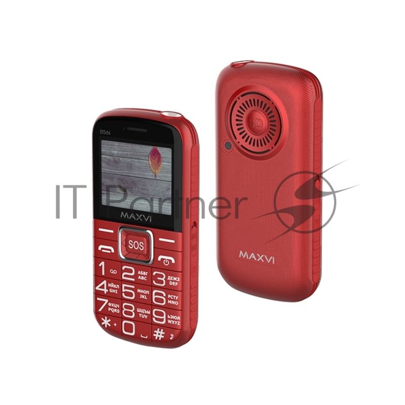 Мобильный телефон Maxvi B5ds red