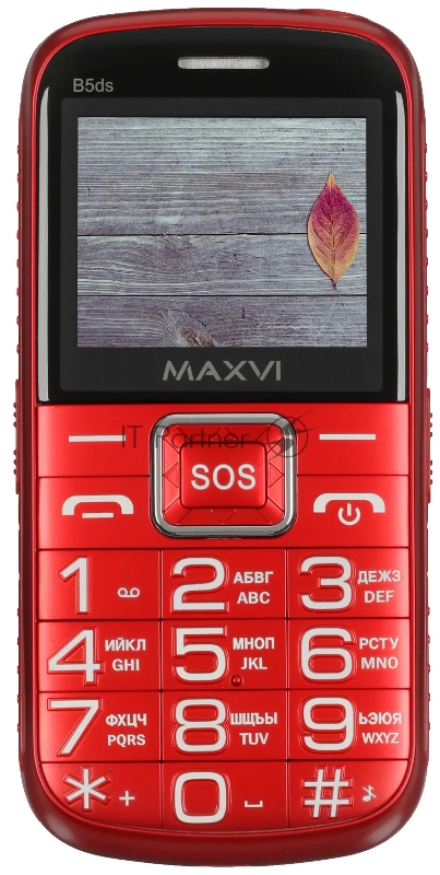 Мобильный телефон Maxvi B5ds red