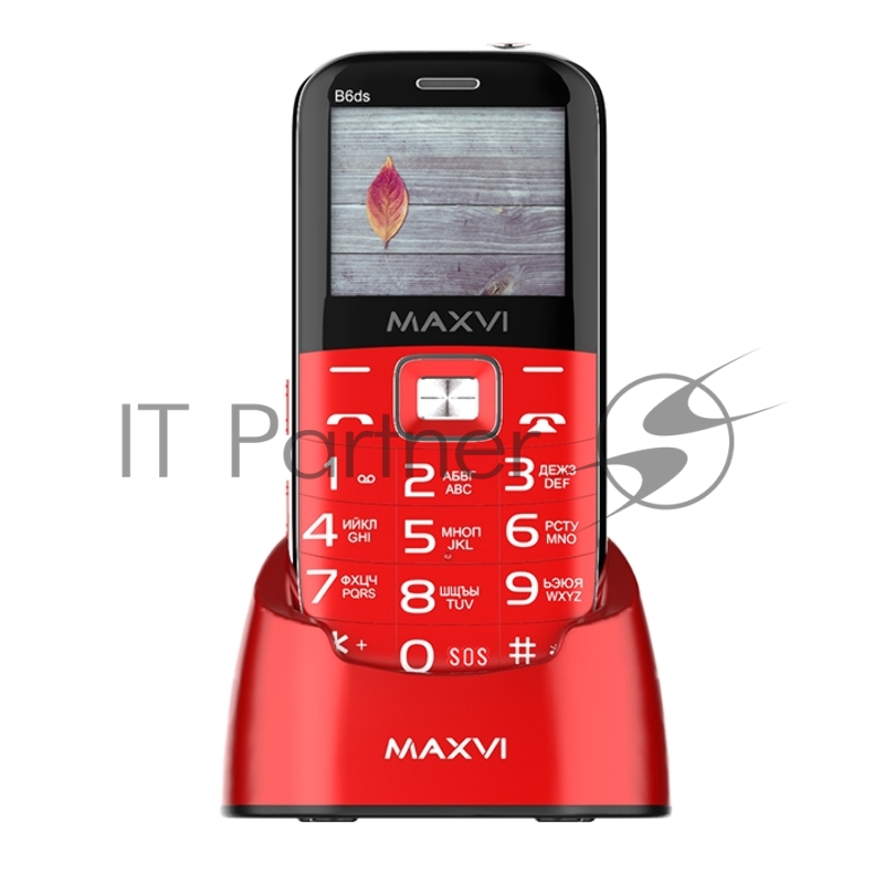 Мобильный телефон Maxvi B6ds red