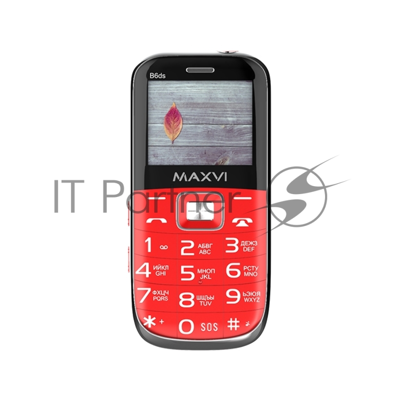 Мобильный телефон Maxvi B6ds red