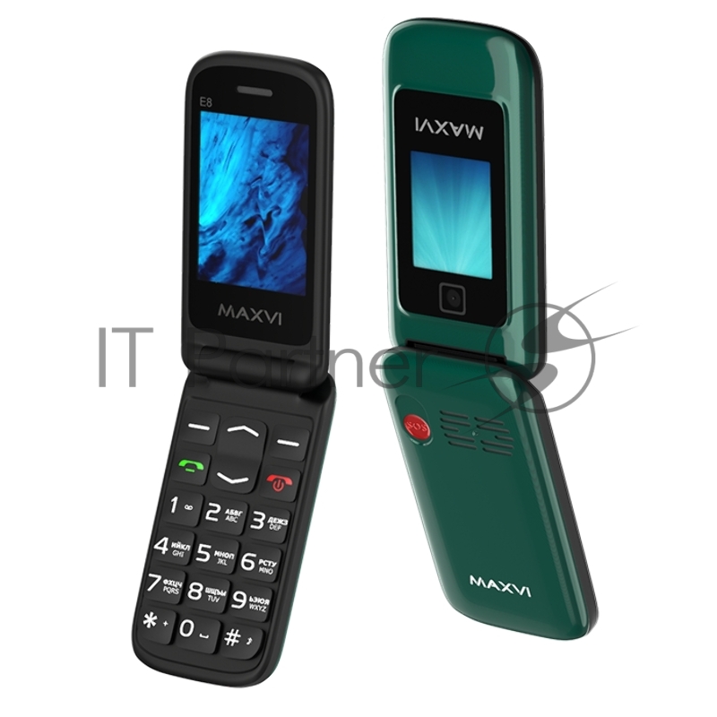 Мобильный телефон Maxvi E8 green