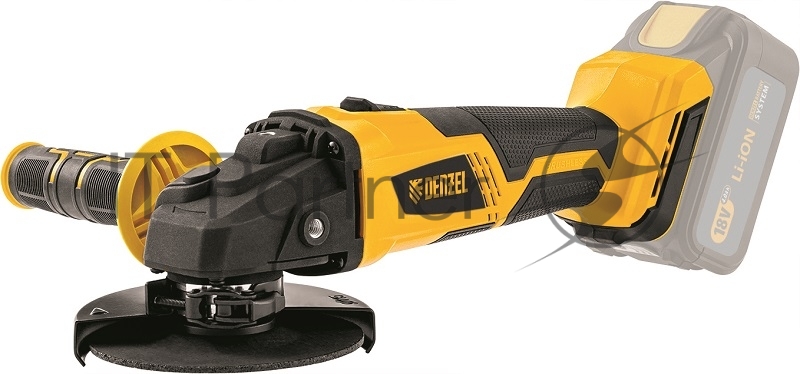 Машина углошлифовальная аккумуляторная бесщет. BLG-IB-18-125-0, Li-ion, 18 В// Denzel