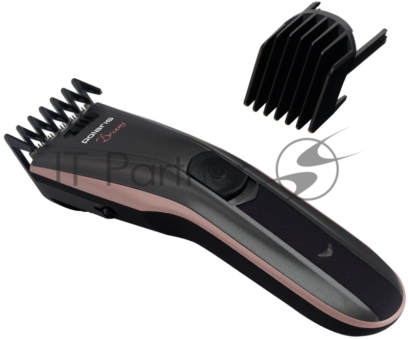 Машинка для стрижки Polaris PHC 0512RC черный/серебристый (насадок в компл:2шт)