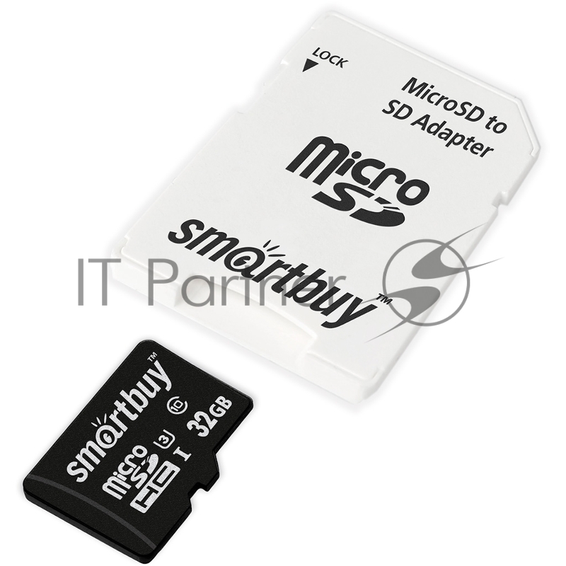 Карта памяти Smartbuy micro SDHC 32GB Class10 PRO U3 R/W:90/70 MB/s (с адаптером SD)