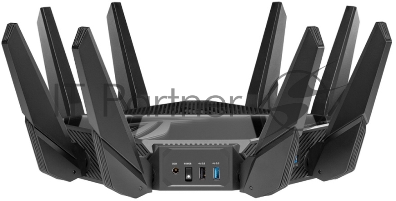 Роутер ASUS ROG GT-AXE16000 802.11 a/b/g/n/ac/ax до 1148 + 4804Мбит/c, 2,4 + 5 гГц, 8 антенн, USB, GBT LAN 90IG06W0-MU2A10