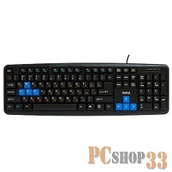 Клавиатура Dialog KM-025U Black-Blue Multimedia Black - USB
