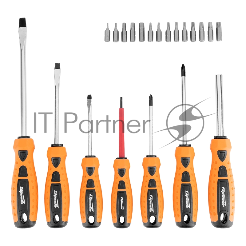 Набор отверток, биты, двухкомпонентные рукоятки, 21 предмет// Sparta