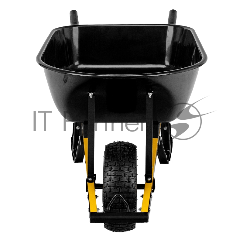 Тачка строительная, усиленная, объем 140 л, 230 кг, колесо 15х6.00-6// Denzel