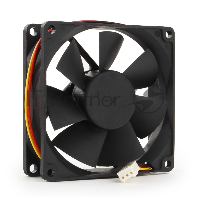 Вентилятор Gembird FANCASE/BALL-3100, 80x80x25, подшипник, 3 pin, провод 30 см, 3100 об/мин