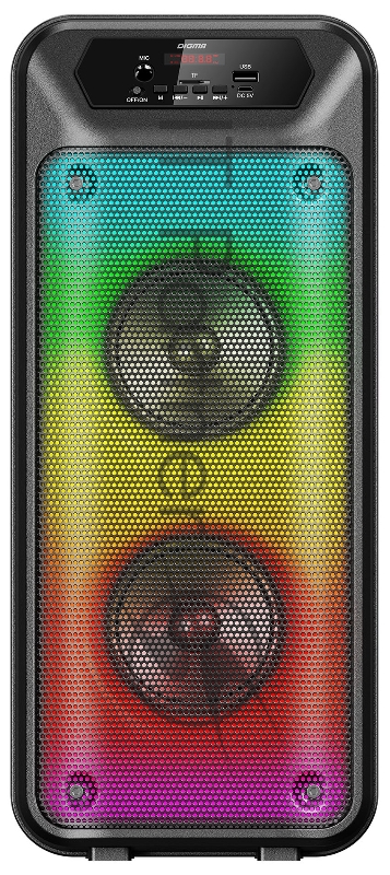 Минисистема Digma D-MC1705 черный 100Вт FM USB BT micro SD