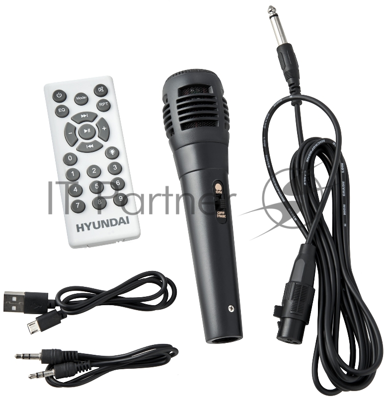 Минисистема Hyundai H-MC1220 черный 60Вт FM USB BT micro SD