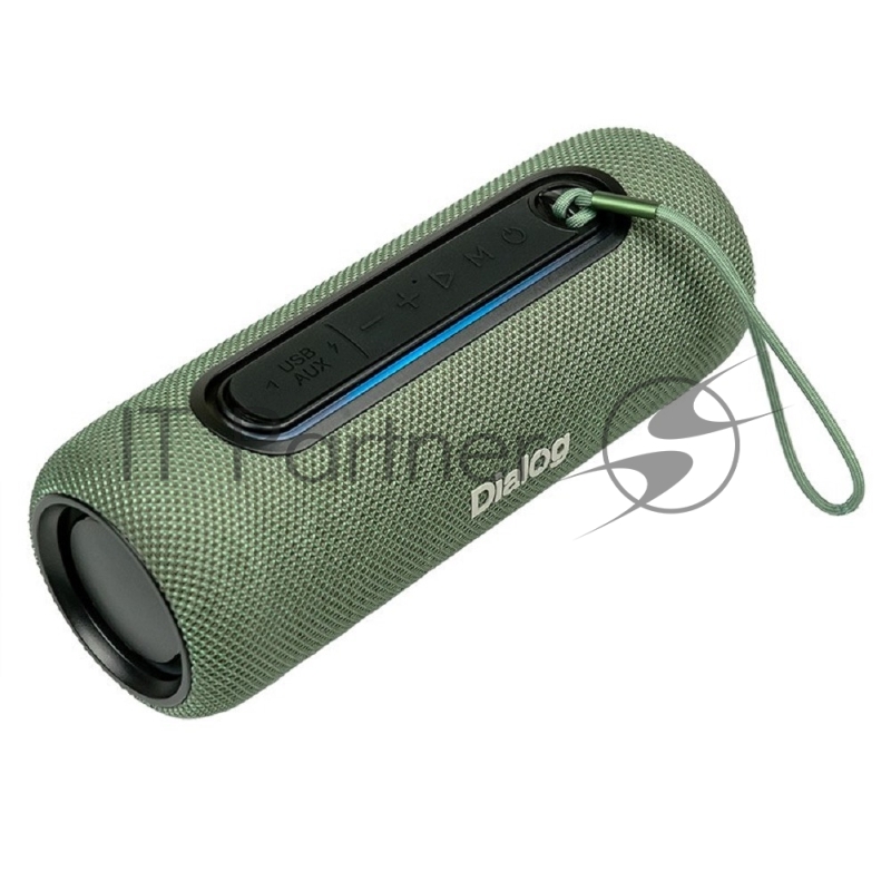 Акуст. колонка-труба Dialog Progressive AP-11 GREEN - 1.0, 12W RMS, Bluetooth, FM+USB reader